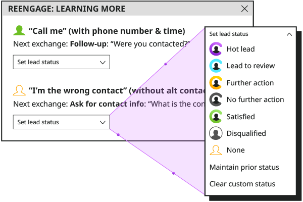 Customize Lead Classification and Status to match your business need